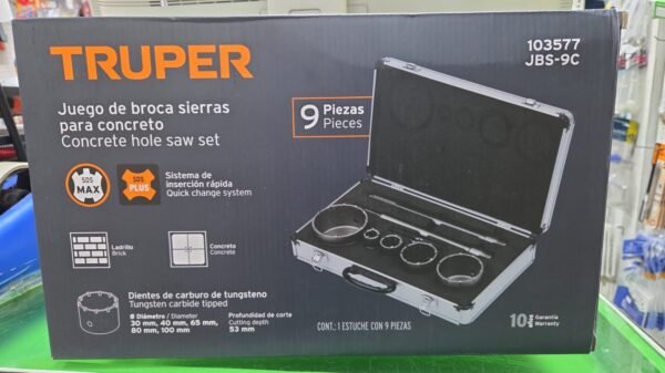 Juego de mecha de copa para manposteria TRUPER