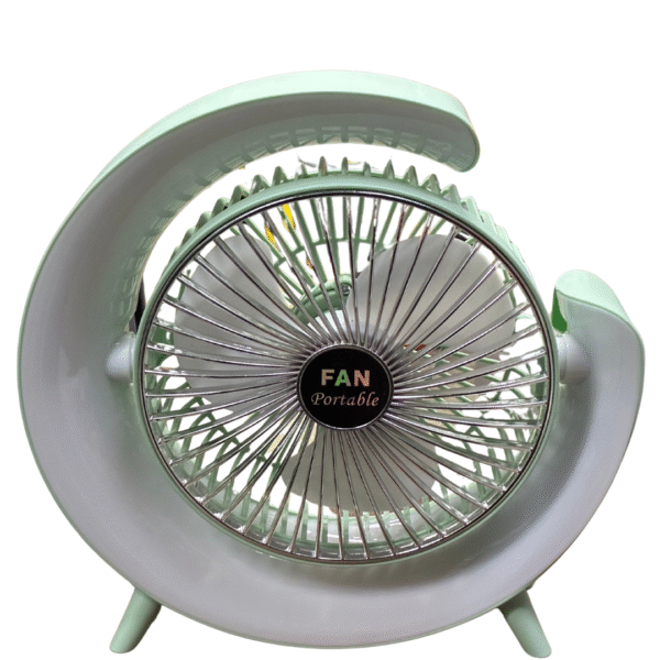 Ventilador con bateria USB, Luces RGB - 3 velocidades